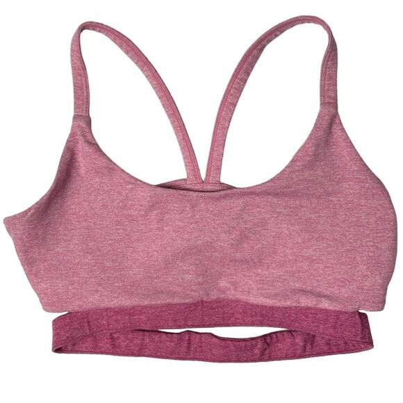 We Me Pink Gray Tri Tone Colorblock Workout Yoga Athletic Two Piece Set Size S - Picture 3 of 7